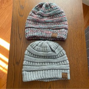 CC Grey & Multicolored Beanie